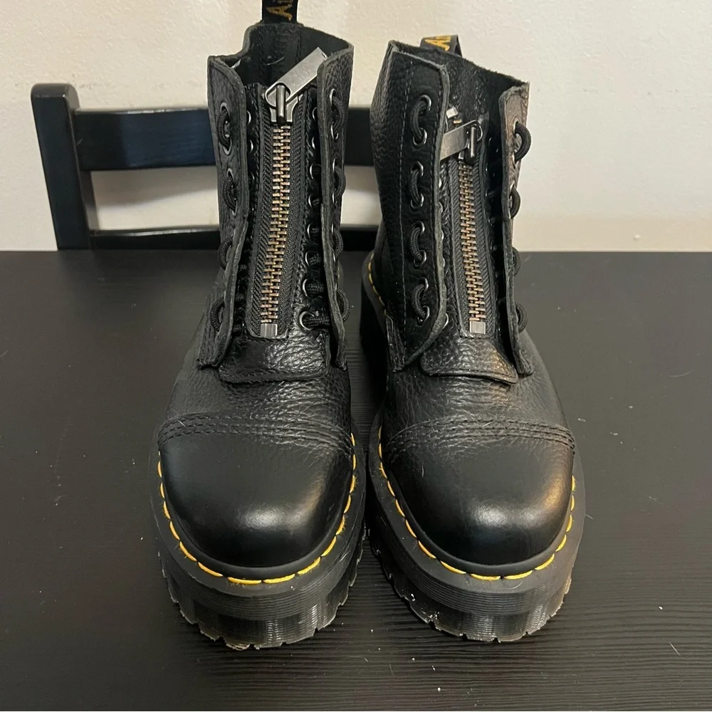 Dr. Martens Black Leather Sinclair Boots - Picture 5 of 13